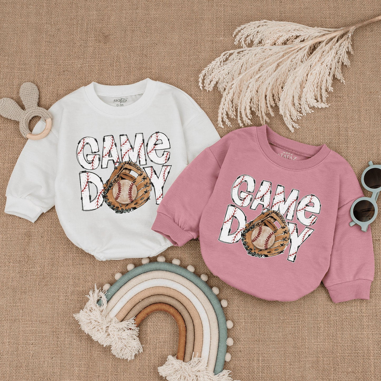 Vintage Baseball Baby Romper - Game Day Bodysuit for Infants