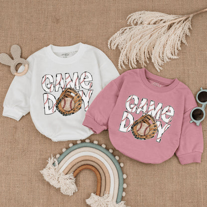 Vintage Baseball Baby Romper - Game Day Bodysuit for Infants