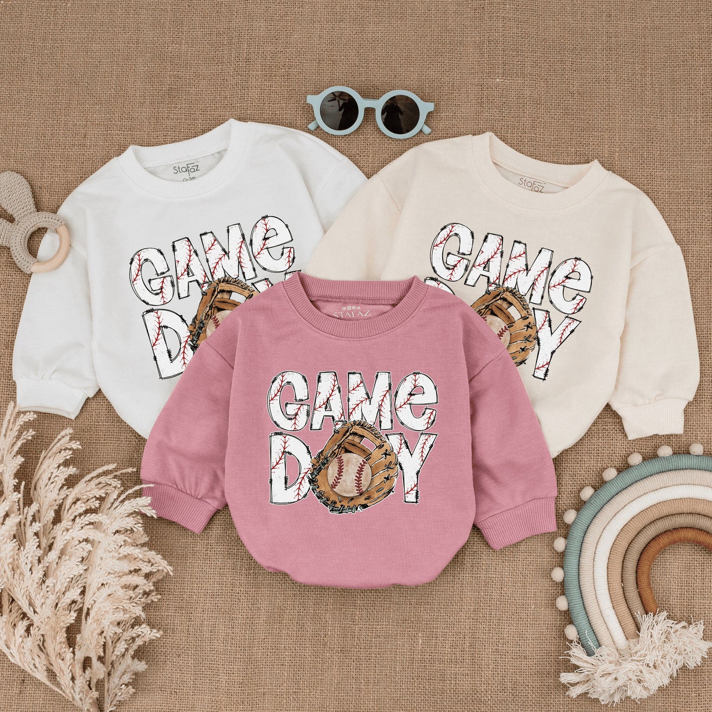 Vintage Baseball Baby Romper - Game Day Bodysuit for Infants
