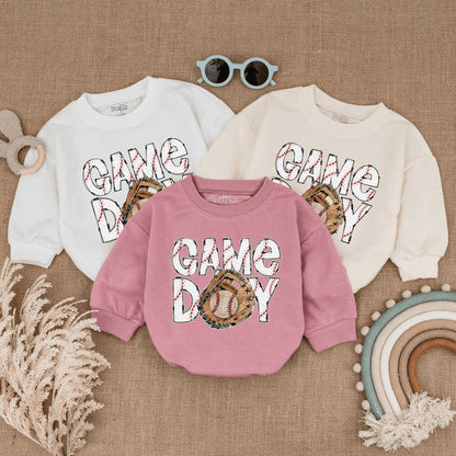 Vintage Baseball Baby Romper - Game Day Bodysuit for Infants