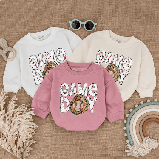 Vintage Baseball Baby Romper - Game Day Bodysuit for Infants
