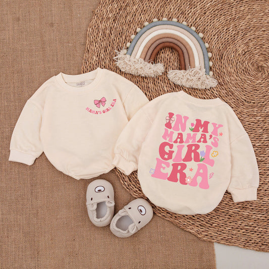My Mama's Girl Era Romper Baby Girl Outfit Soft Cotton Cute Mama's Girl Shirt Comfort First Birthday Gift Special Occasion