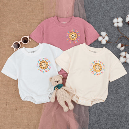 Mama's Expensive Little Bestie Bodysuit Retro Pastel Flowers 70s Inspired Cute Infant Romper Perfect Mom Baby Gift