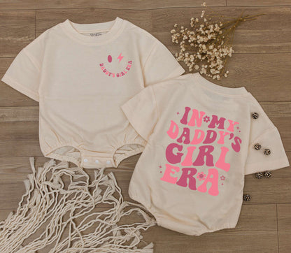 In My Daddy's Girl Era Baby Romper Cute Stars & Flowers Design Daddy's Girl Gift Outfit Newborn Bodysuit Baby Shower Present Daughter From Dad