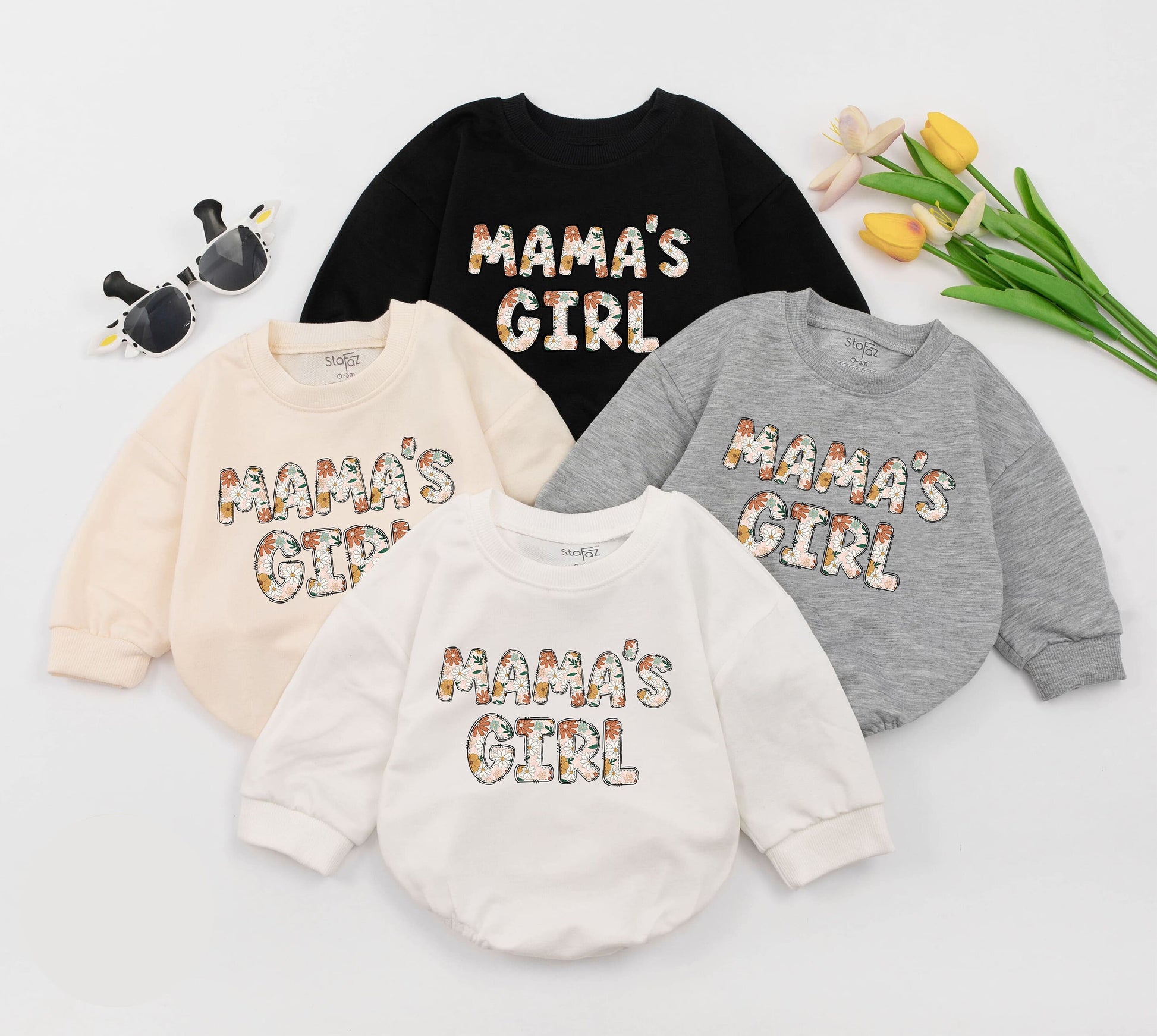 Mama's Girl Groovy Baby Romper Outfit Retro 70s Style Bodysuit First Mother's Day Gift Newborn Sleepsuit Cute Infant Clothes Shower Present (139 chars)