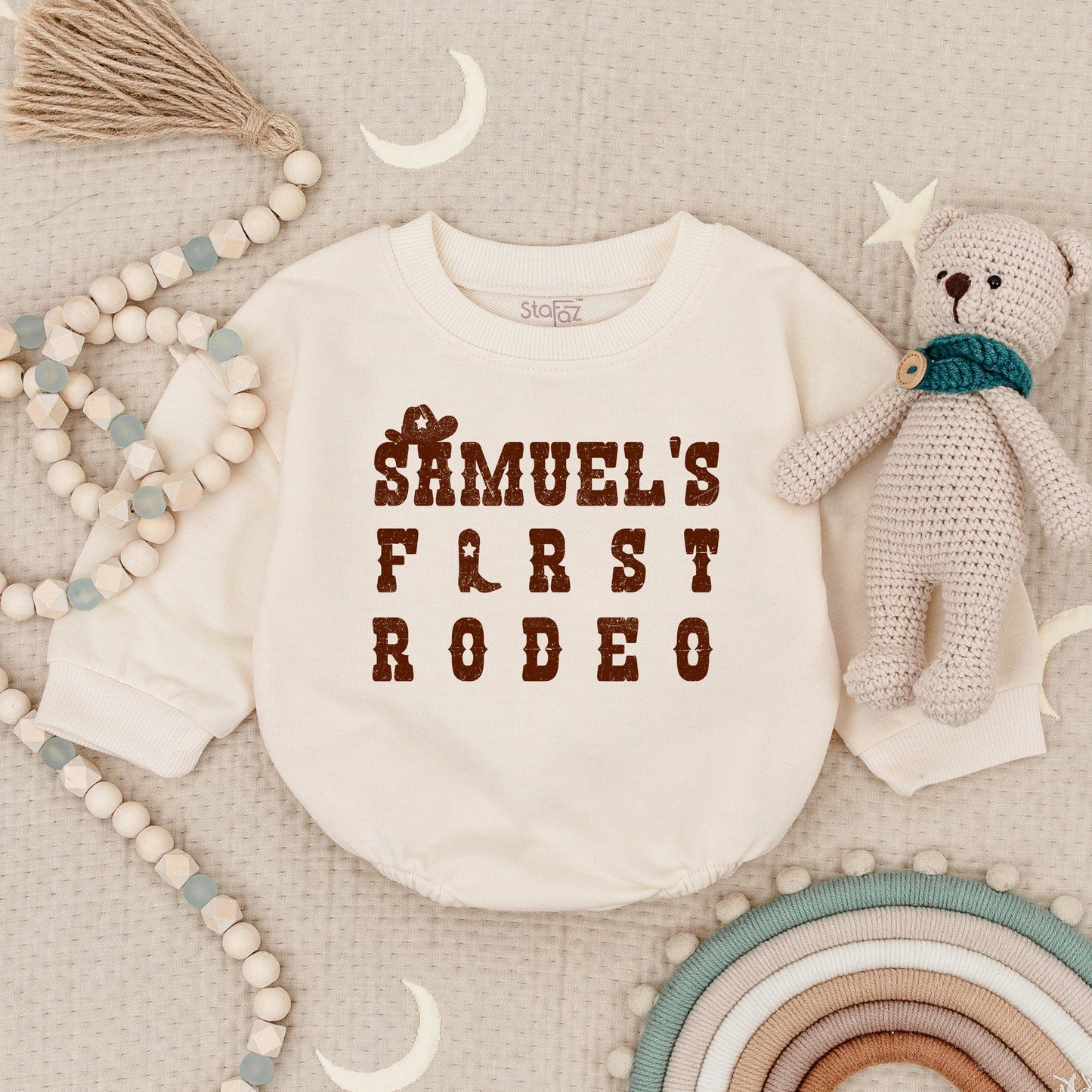 My First Rodeo Cowboy Cowgirl Birthday Romper Western Themed Baby Boy or Girl 1st Birthday Outfit Soft Comfortable Bodysuit Shower Gift Idea