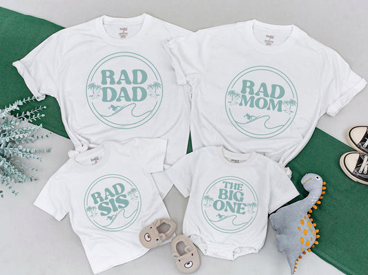 The Big One Surf Birthday Shirt for Toddler Boy 1st Birthday Party Outfit Mommy and Me Surfer Surfs Up Catch A Wave Apparel