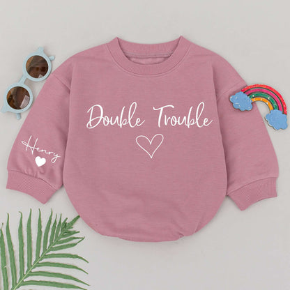 Twin Romper Set: Womb Mates Besties Outfit, Baby Shower Gift