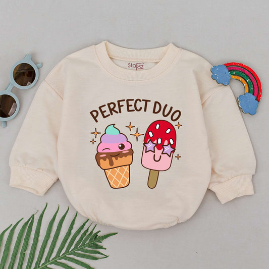 Adorable Twin Rompers: BFF Womb Mates Outfit for Baby Boys & Girls