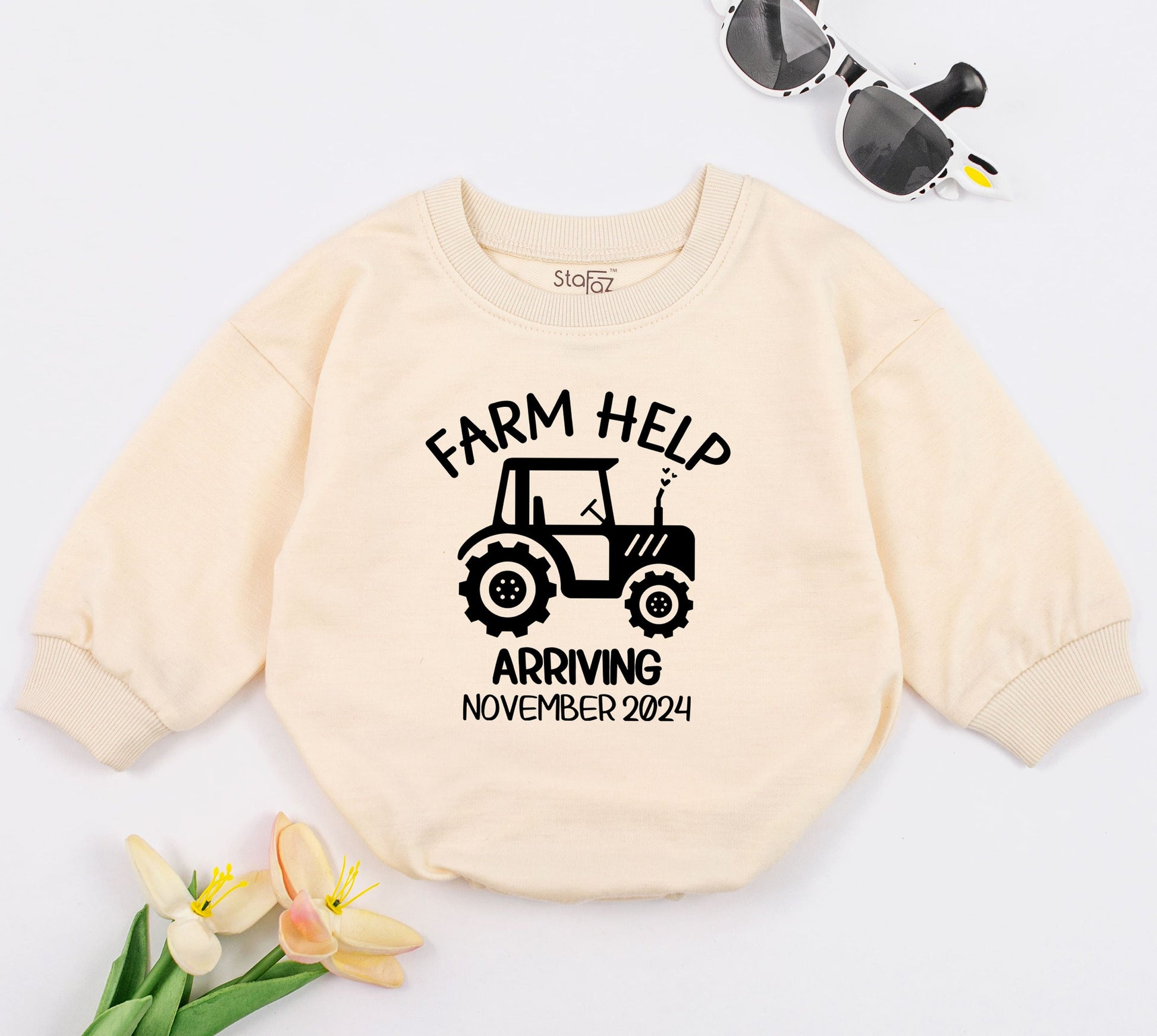 Future Farmer Personalized Romper: Gender Neutral Baby Outfit