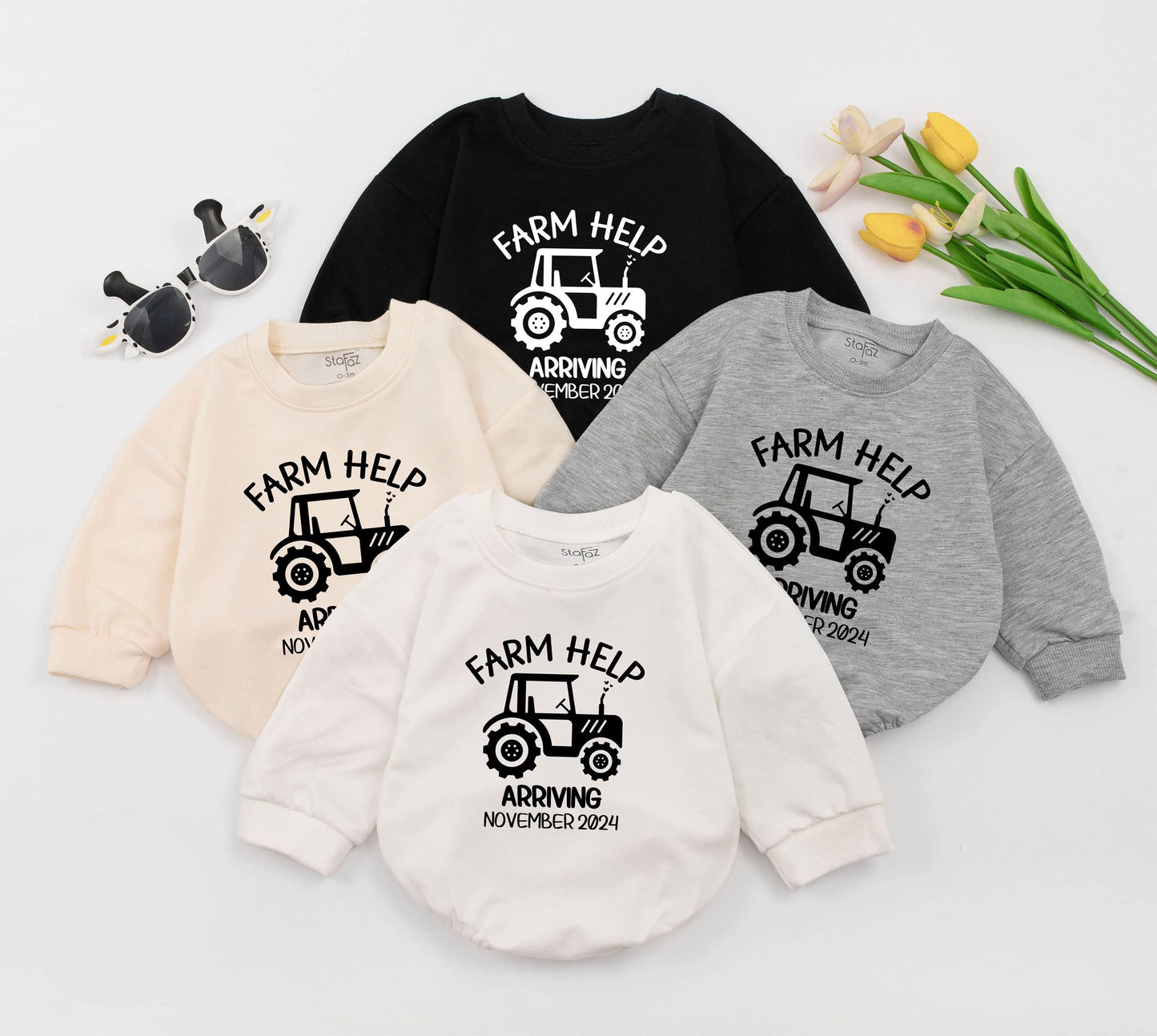 Future Farmer Personalized Romper: Gender Neutral Baby Outfit