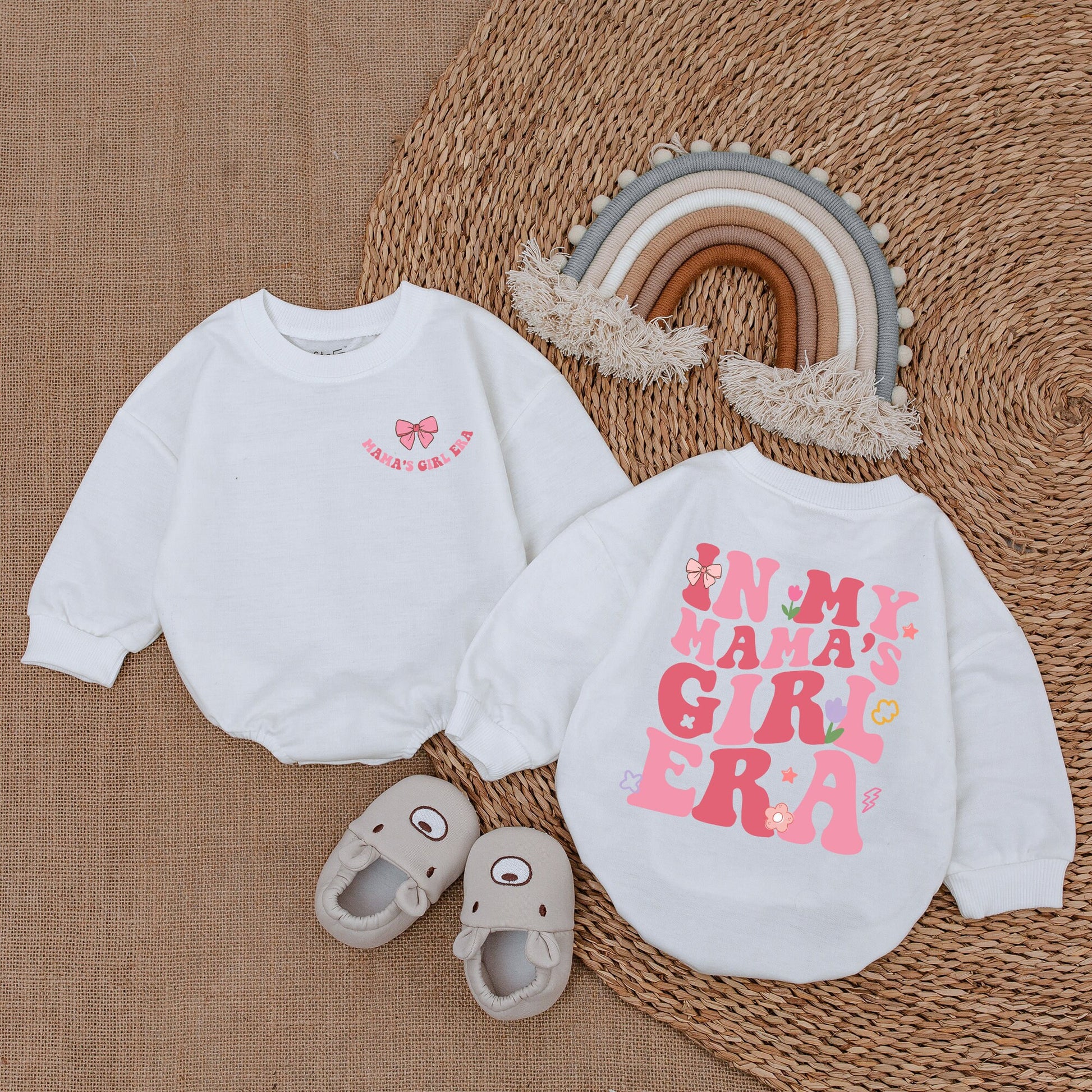 My Mama's Girl Era Romper Baby Girl Outfit Soft Cotton Cute Mama's Girl Shirt Comfort First Birthday Gift Special Occasion