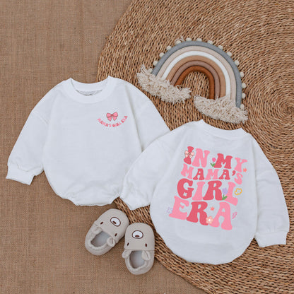 My Mama's Girl Era Romper Baby Girl Outfit Soft Cotton Cute Mama's Girl Shirt Comfort First Birthday Gift Special Occasion