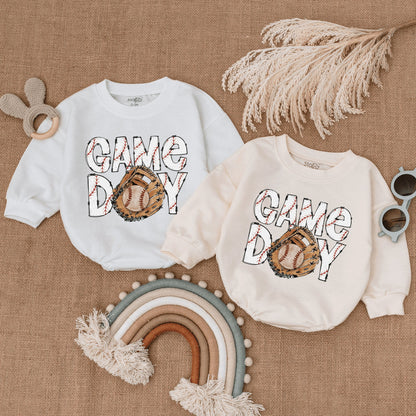 Vintage Baseball Baby Romper - Game Day Bodysuit for Infants