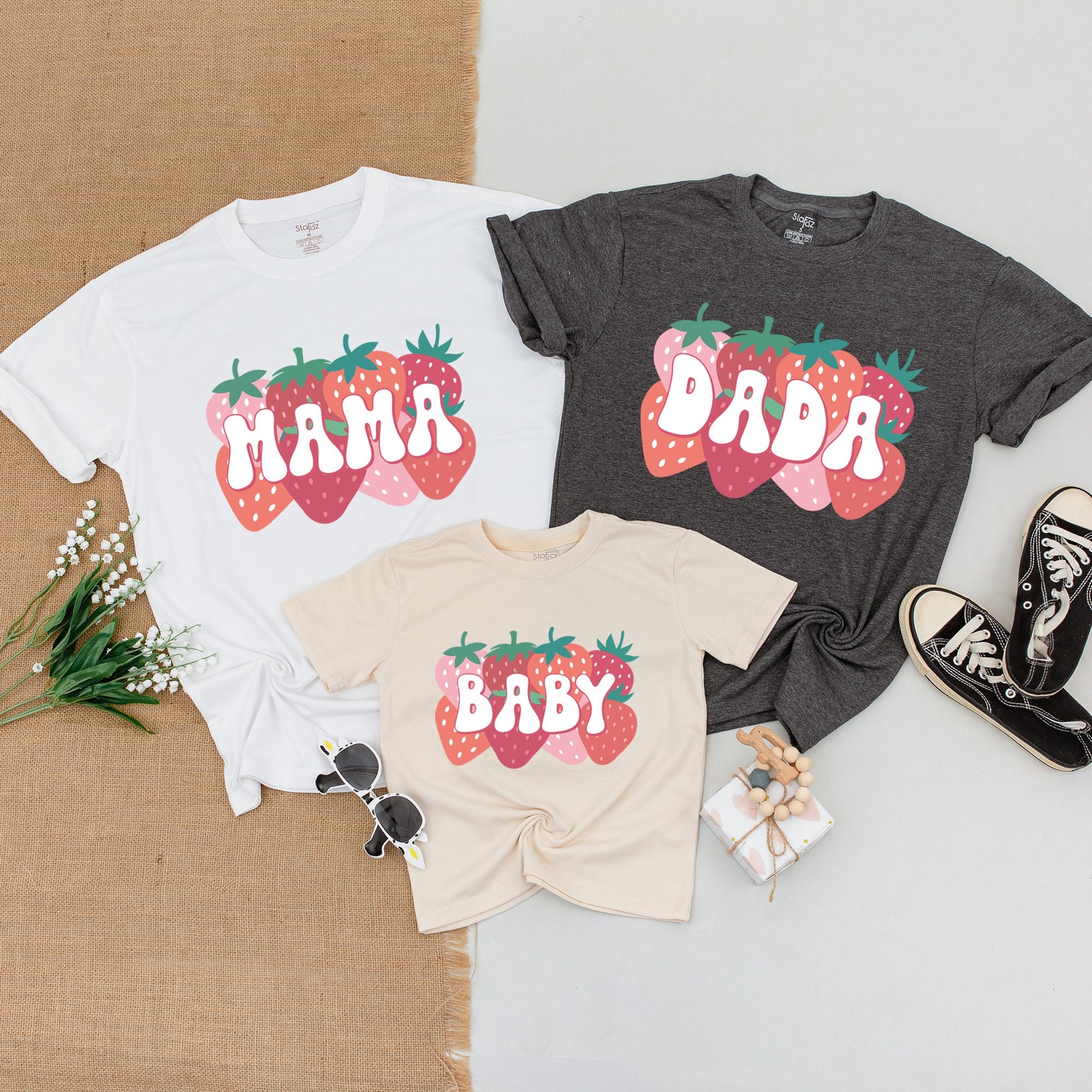 Berry Sweet Birthday Matching Outfits: Family Shirts & Baby Bodysuit