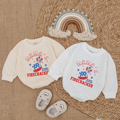 Patriotic Baby Romper - Newborn Outfit - 4th of July Baby Clothes