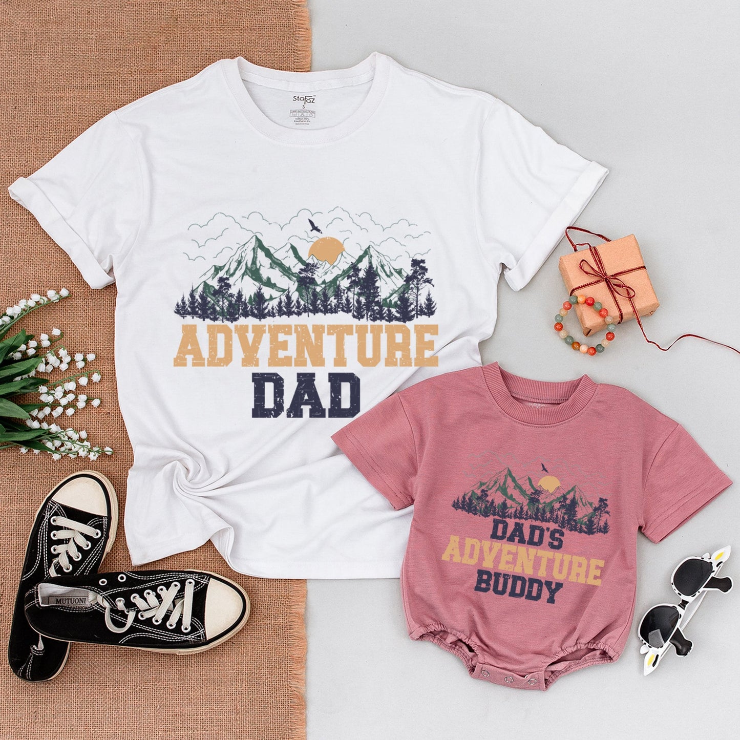 Adventure Matching Shirts for Dad & Son – Perfect Father's Day Gift