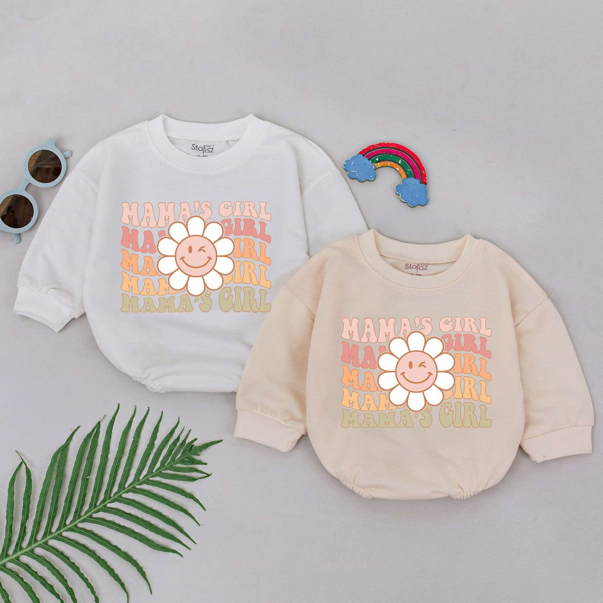 Flower Mama's Girl Romper - Perfect for Baby Girls & Mother's Day