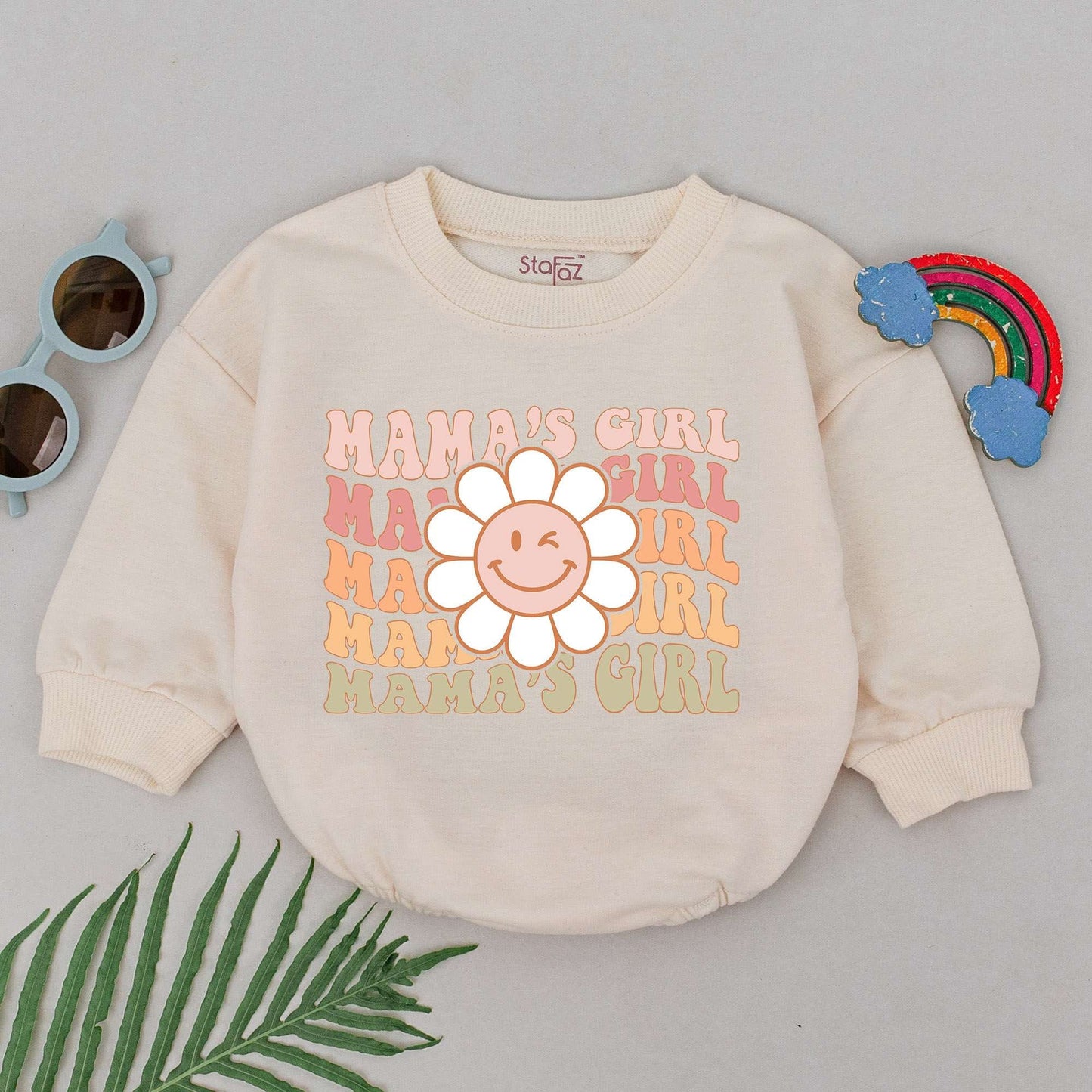 Flower Mama's Girl Romper - Perfect for Baby Girls & Mother's Day