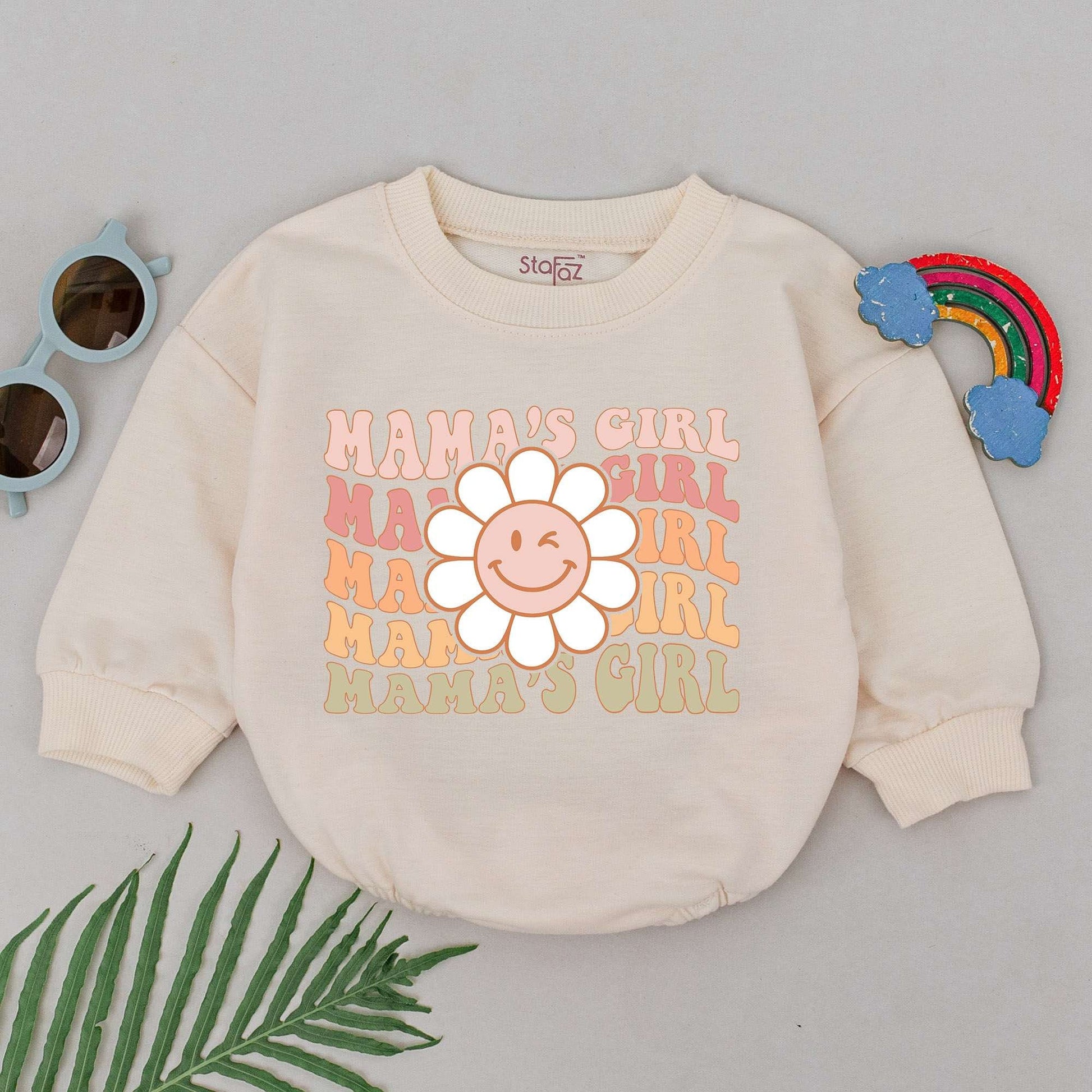 Flower Mama's Girl Romper - Perfect for Baby Girls & Mother's Day