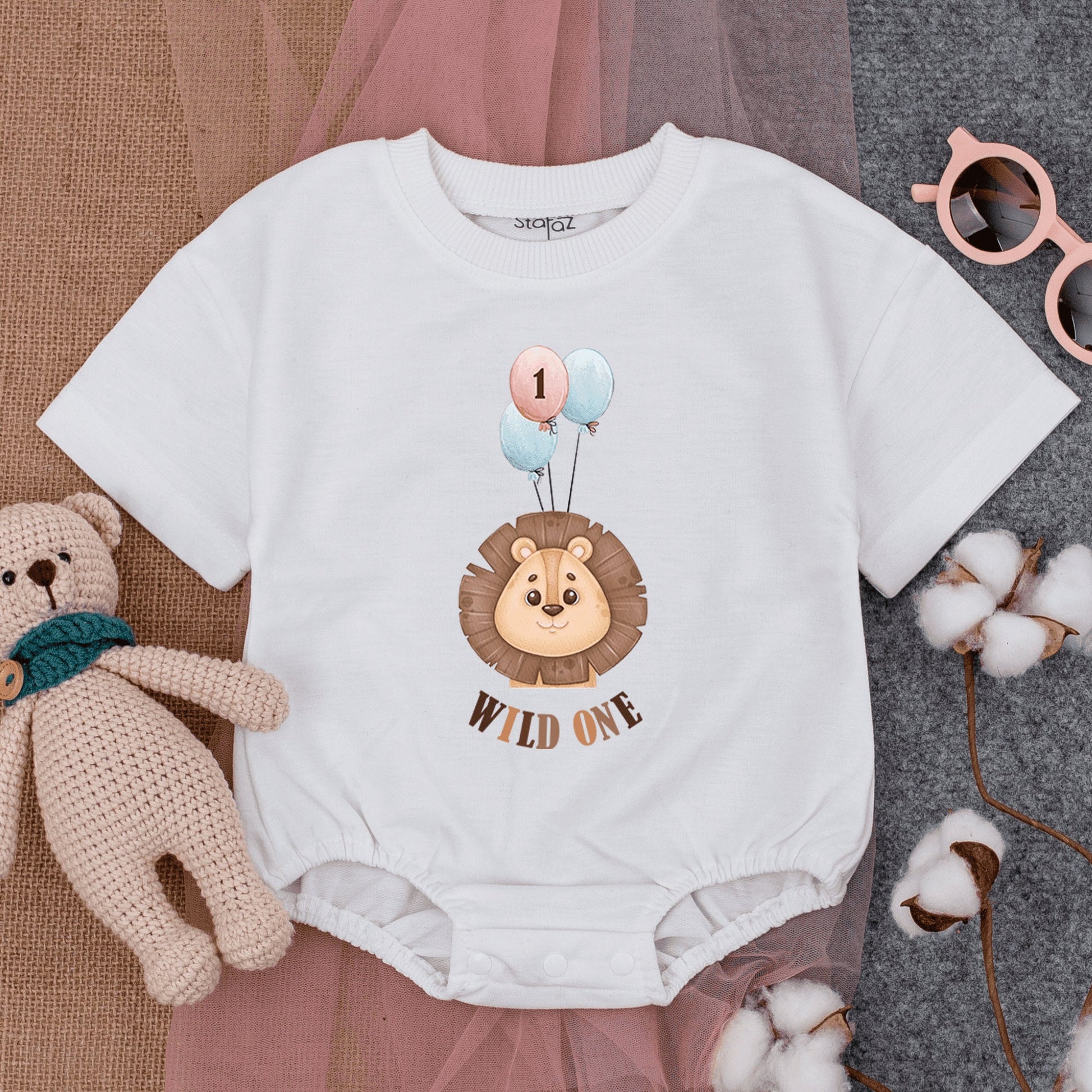 Wild One Birthday Romper - Infant Bodysuit for First Party Fun