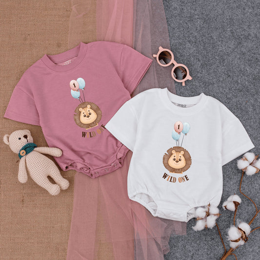Wild One Birthday Romper - Infant Bodysuit for First Party Fun
