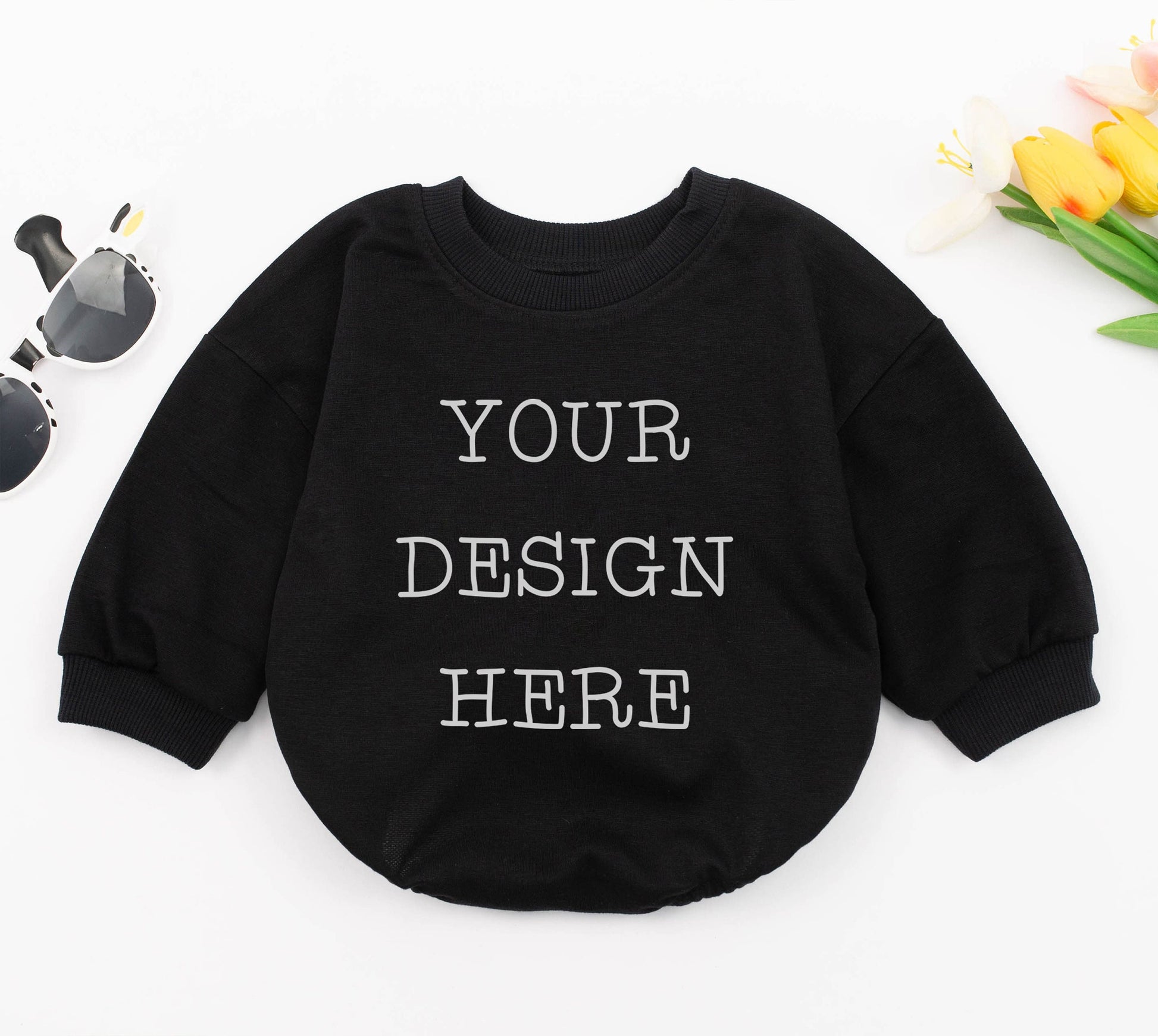 Custom Bubble Baby Romper with Logo & Text - Perfect Baby Gift