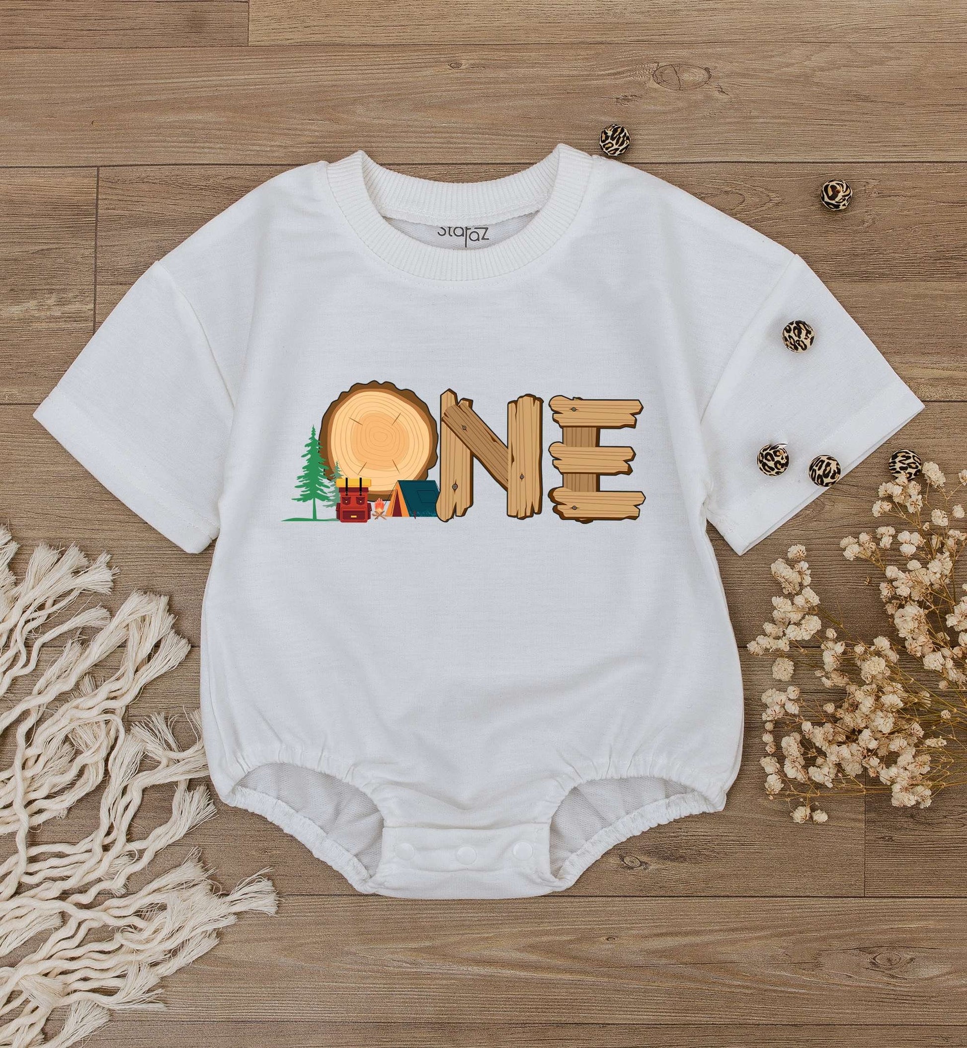 Camping Birthday Bodysuit, 1st Birthday Outfit, Kids Camping Tee