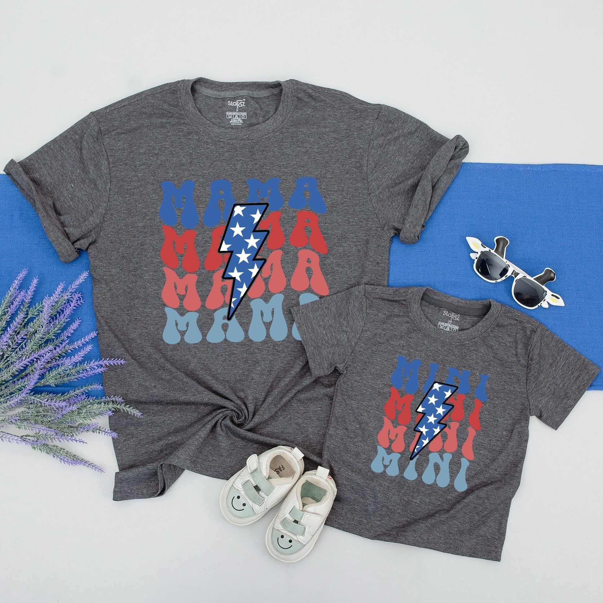 Matching 4th of July Tees for Mommy and Me - USA Family Shirts  