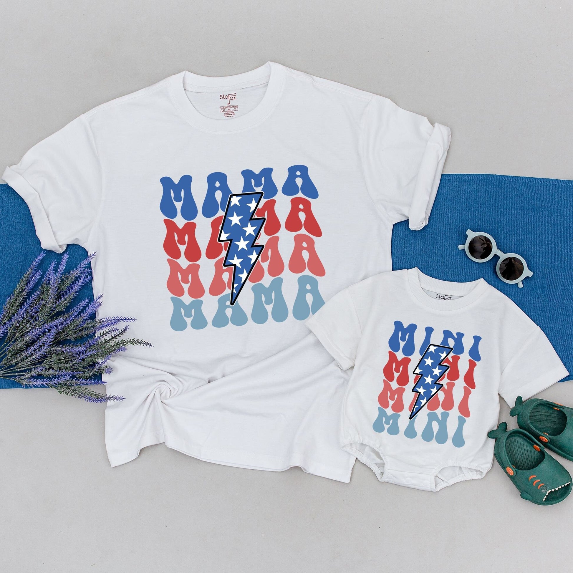 Matching 4th of July Tees for Mommy and Me - USA Family Shirts  