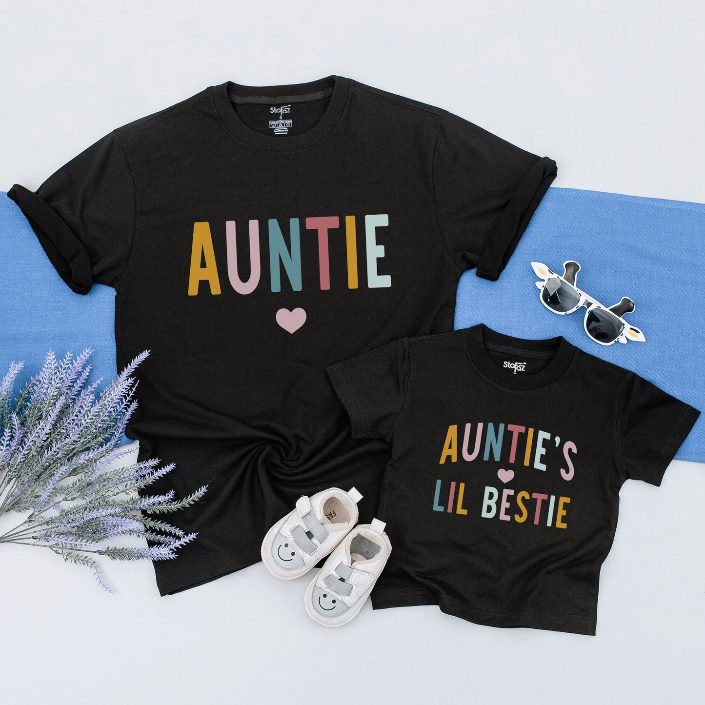 Auntie and Bestie Matching Shirts - Perfect Gifts for Family Love