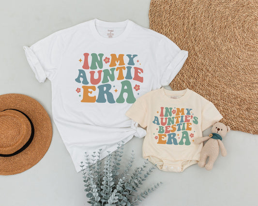 Auntie Era Matching Outfit: Custom Gift for Niece & Nephew Bond