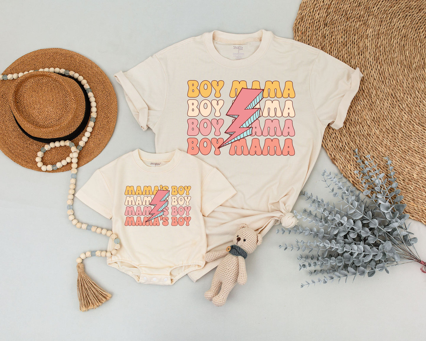 Rocker Mama & Mama's Boy Retro Outfit, Perfect for Mother's Day