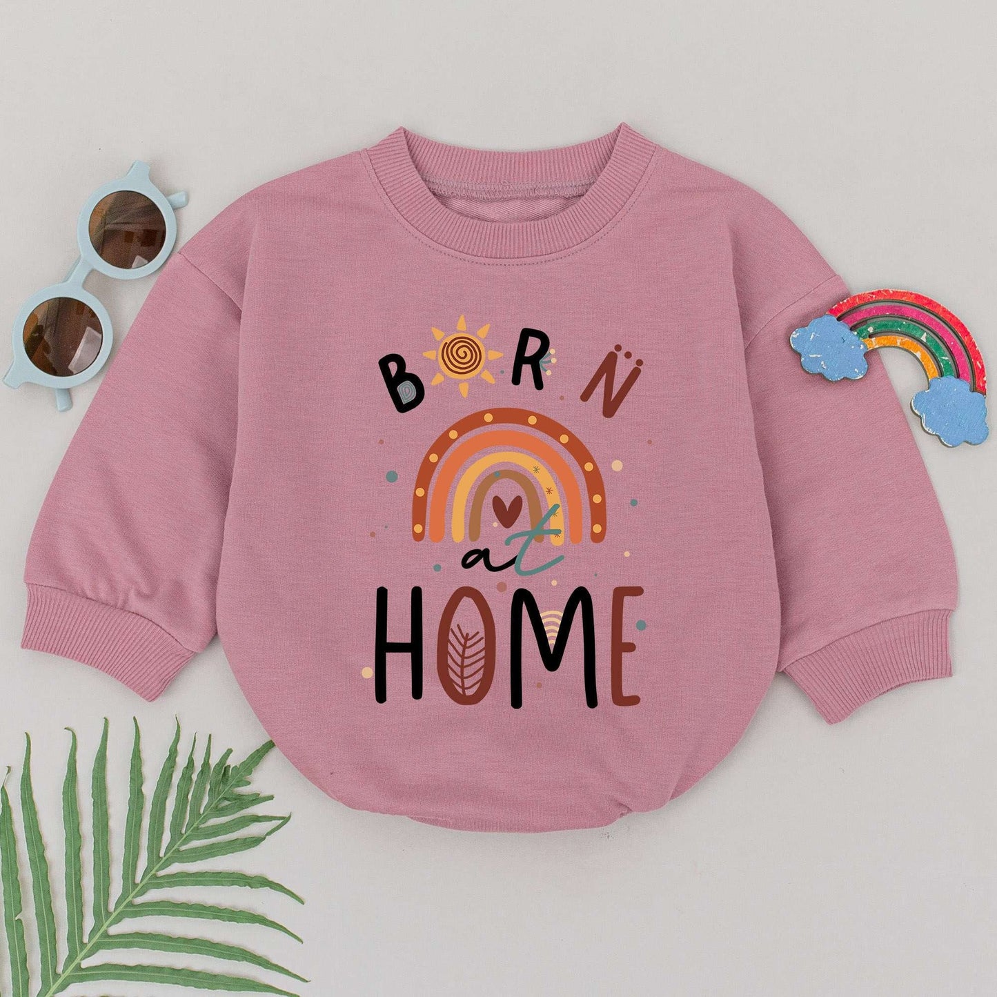 Home Birth Romper | Water Birth Outfit | Rainbow Newborn Gift