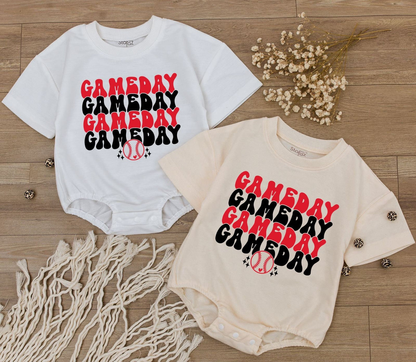 Retro Baseball Bodysuit & Romper: Perfect for Game Day Fun!