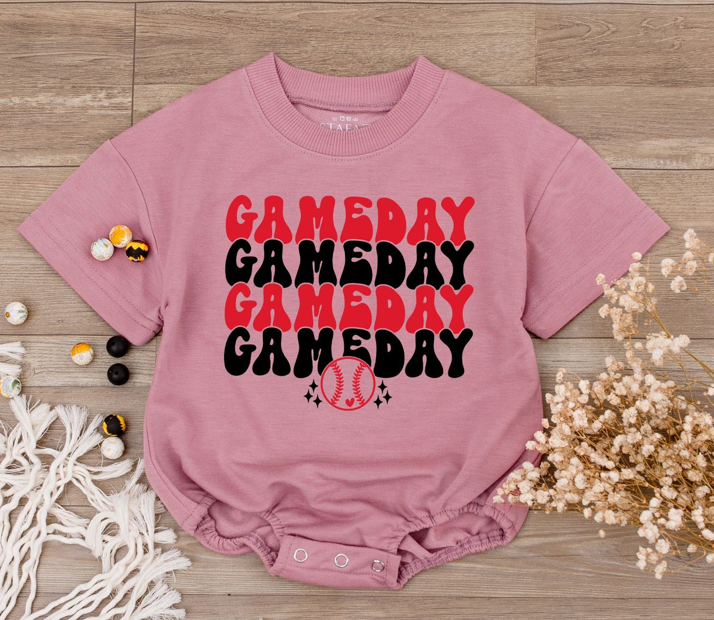 Retro Baseball Bodysuit & Romper: Perfect for Game Day Fun!