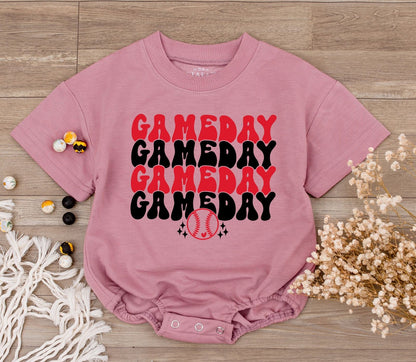 Retro Baseball Bodysuit & Romper: Perfect for Game Day Fun!