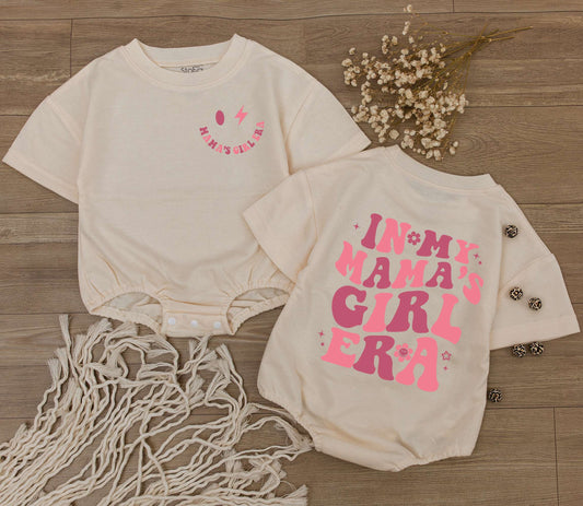 In My Mama's Girl Era Newborn Baby Girl Romper Bodysuit Sweet Baby Shower Gift Daughter From Mom Pregnancy Announcement Soft Cotton Outfit