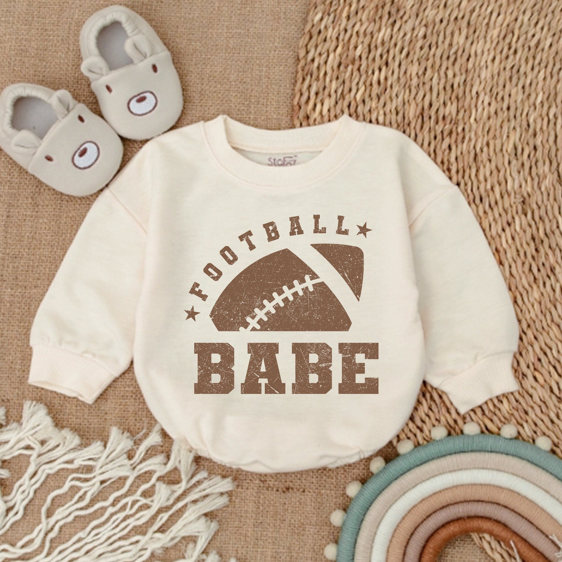 Football Baby Jumpsuit | Oversized Romper for Baby & Toddler