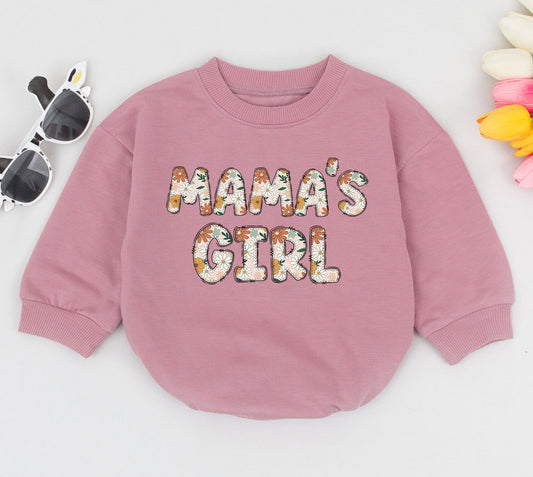 Mama's Girl Groovy Baby Romper Outfit Retro 70s Style Bodysuit First Mother's Day Gift Newborn Sleepsuit Cute Infant Clothes Shower Present (139 chars)