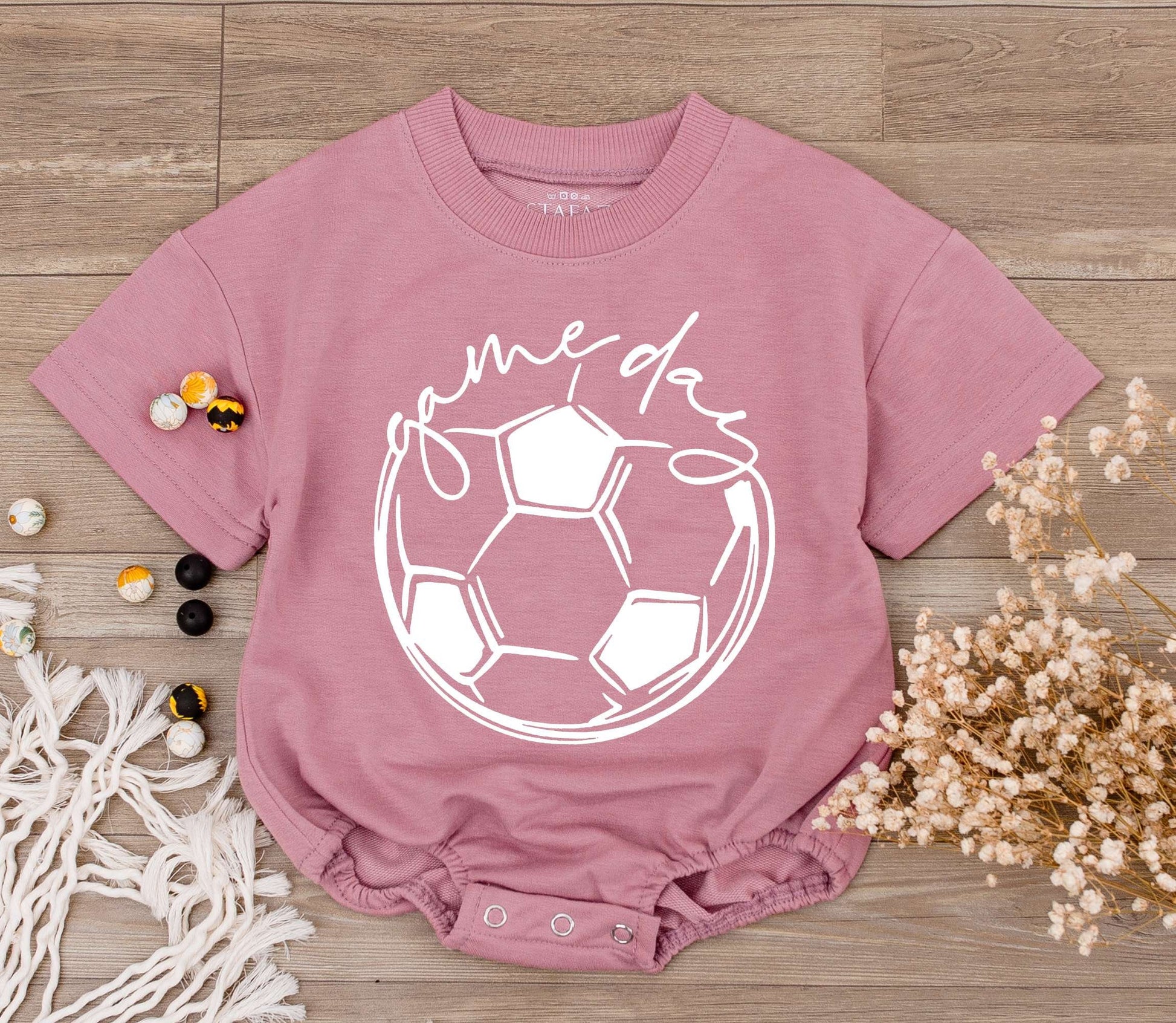 Cute Baby Boy Game Day Romper for Sports Season Soccer Baseball Football Outfit Newborn Toddler Jumpsuit Casual Tee Comfortable First Birthday Gift