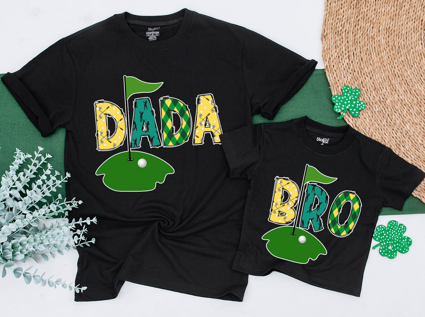 Matching Family Masters Golf First Birthday Party Outfit Hole in One Celebration Baby Romper Tee One Year Old Mama Dada Adorable Gift