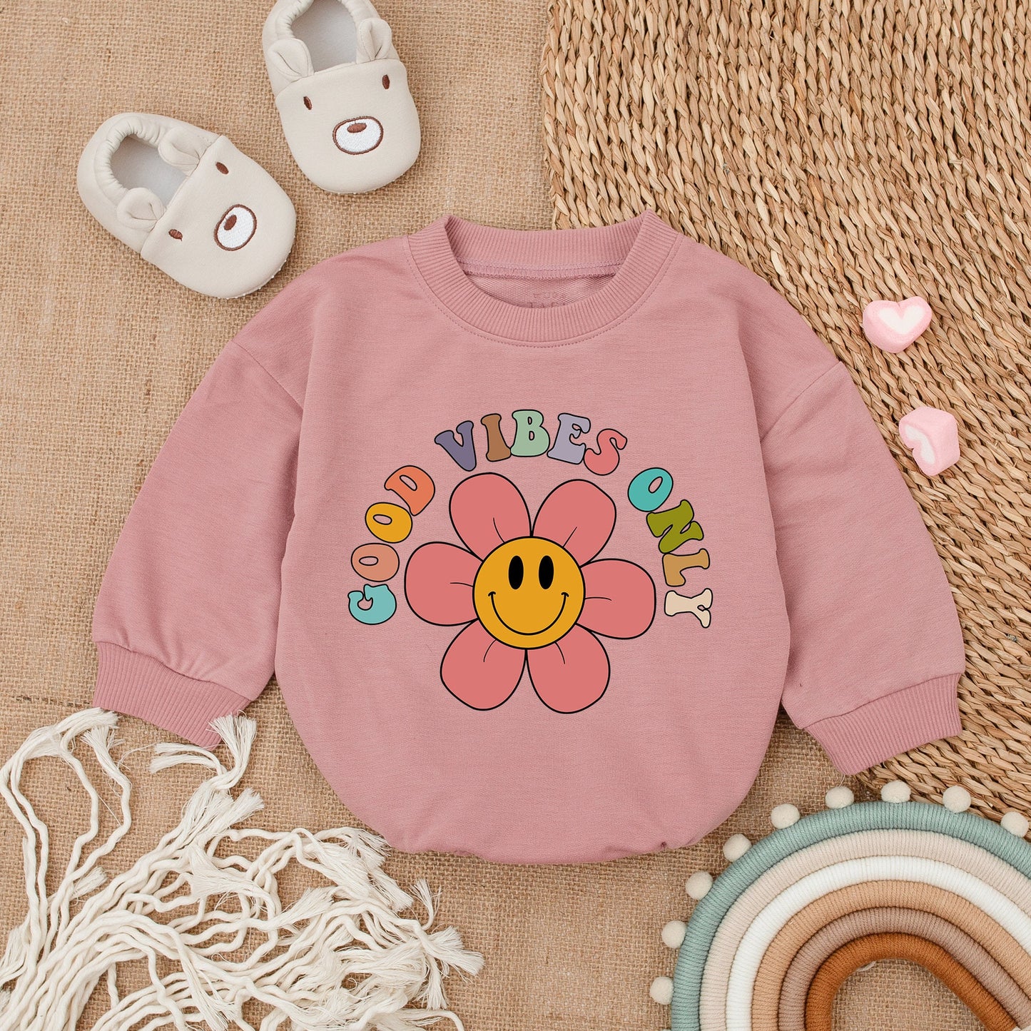 Groovy Retro Vibes Baby Bodysuit – Perfect for Birthdays & Showers