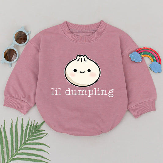 Lil Dumpling Baby Romper Cute Vegan Bodysuit Foodie Gift Asian Dim Sum Costume Funny Outfit Soft Comfortable Playwear Baby Shower Present 139 chars