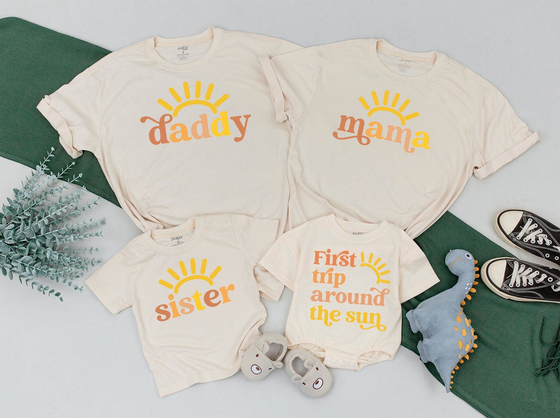 Boho Sunshine 1st Birthday Outfit - Matching Family & Mommy Me Shirt