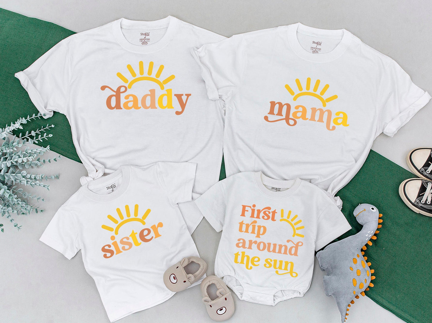 Boho Sunshine 1st Birthday Outfit - Matching Family & Mommy Me Shirt