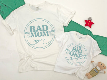 Surf Themed Birthday Shirt Set: 1st Birthday, Family Matching Tee