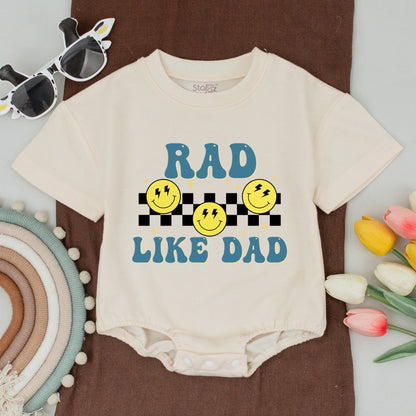 Rad Dad & Son Matching Outfits: Funny Retro Tees & Baby Bodysuits