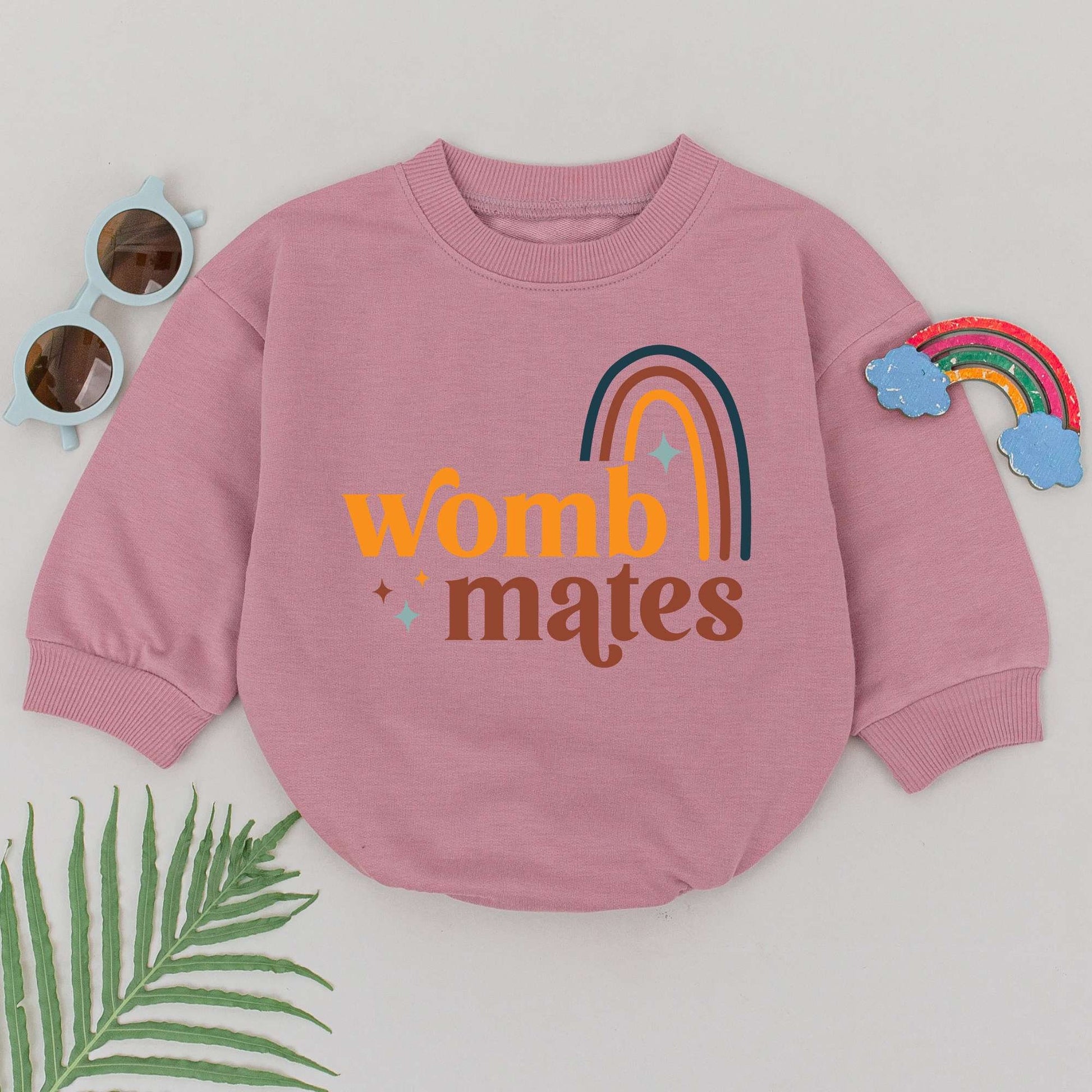Twin Baby Bodysuit Set: Womb Mates & Best Friends Outfit Gift
