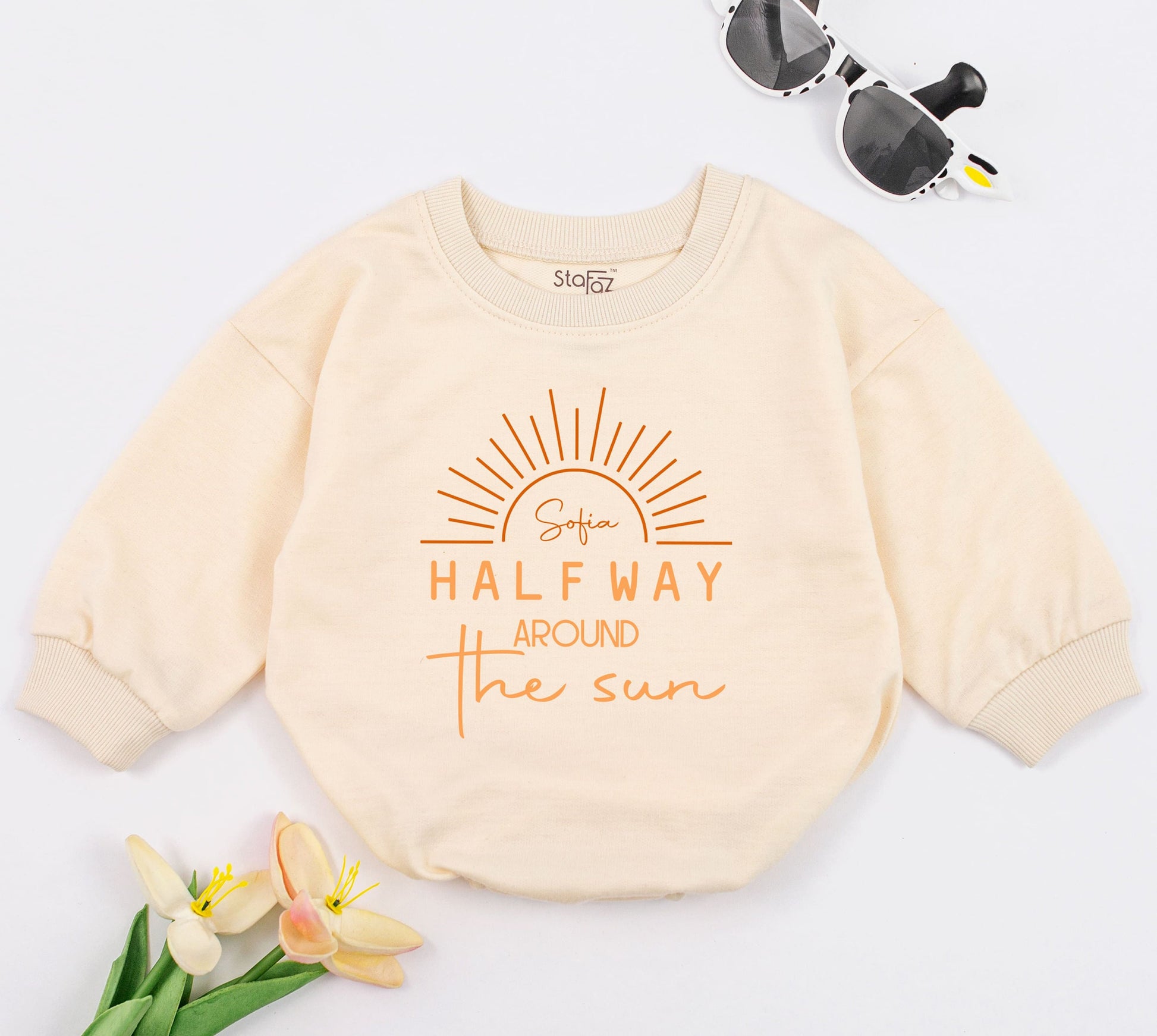 Half Year Around the Sun Baby Bodysuit - Unisex 6-Month Outfit